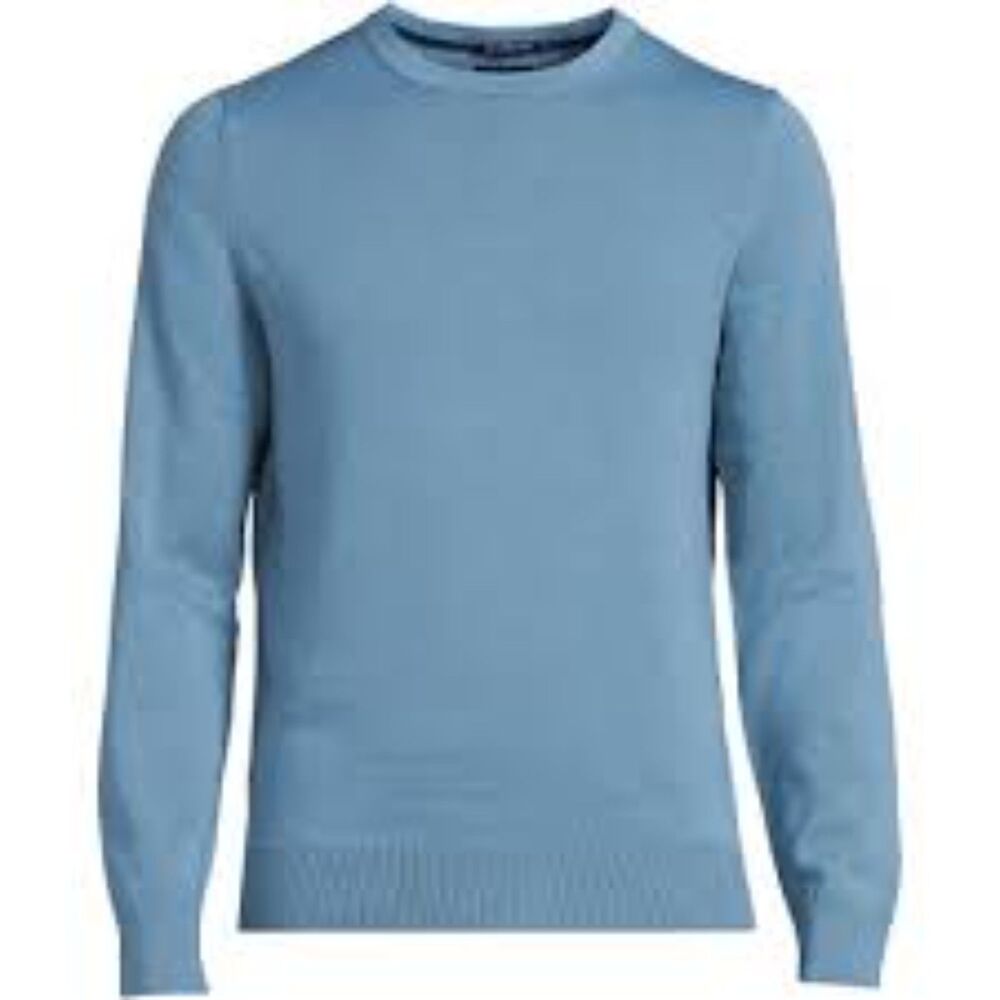 Nobel League Selection Blue Long Sleeve Brown Padded Top Cotton Blend Men SZ M